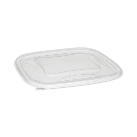 PACTIV Recycled Plastic Square Flat Lids, 7.38x7.38x0.26, Clear, PK300 SACLF07